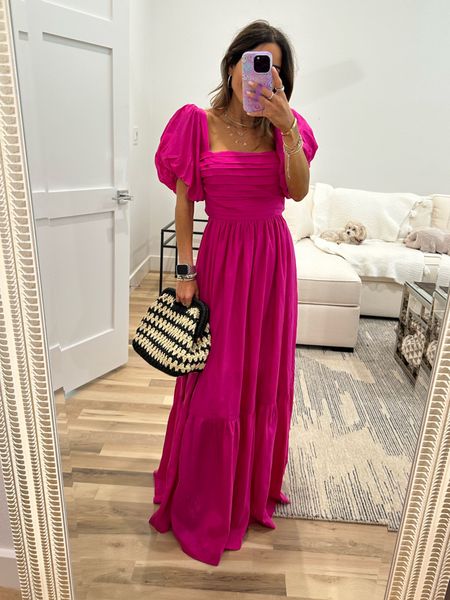 Pink bow back maxi dress size xxs petite core AFBELBEL 

#LTKSaleAlert #LTKFindsUnder50 #LTKFindsUnder100
