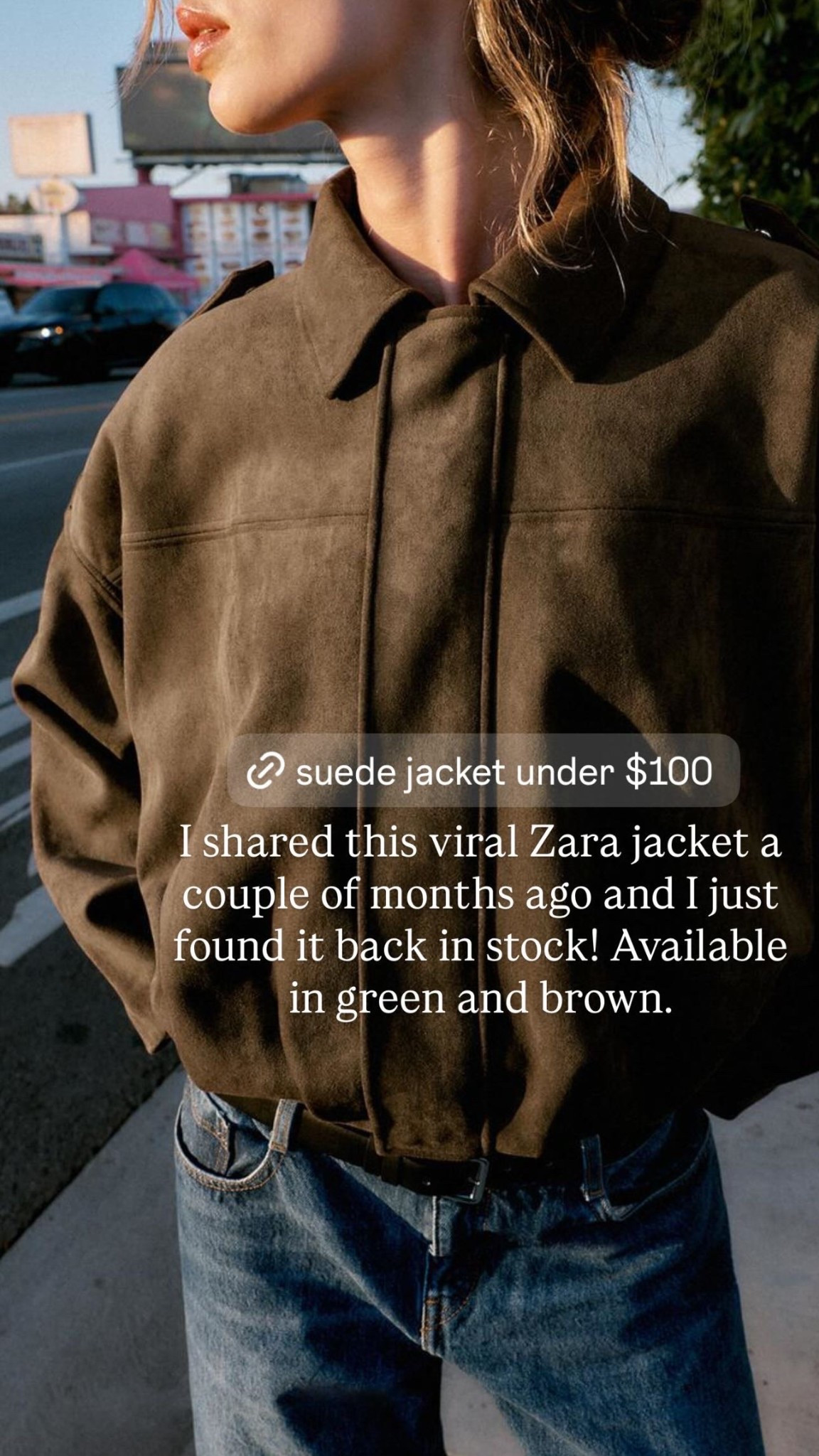I shared this viral Zara jacket a couple of months ago and I just found it back in stock! Available in green and brown.

#LTKgrwm #LTKootd #LTKSeasonal