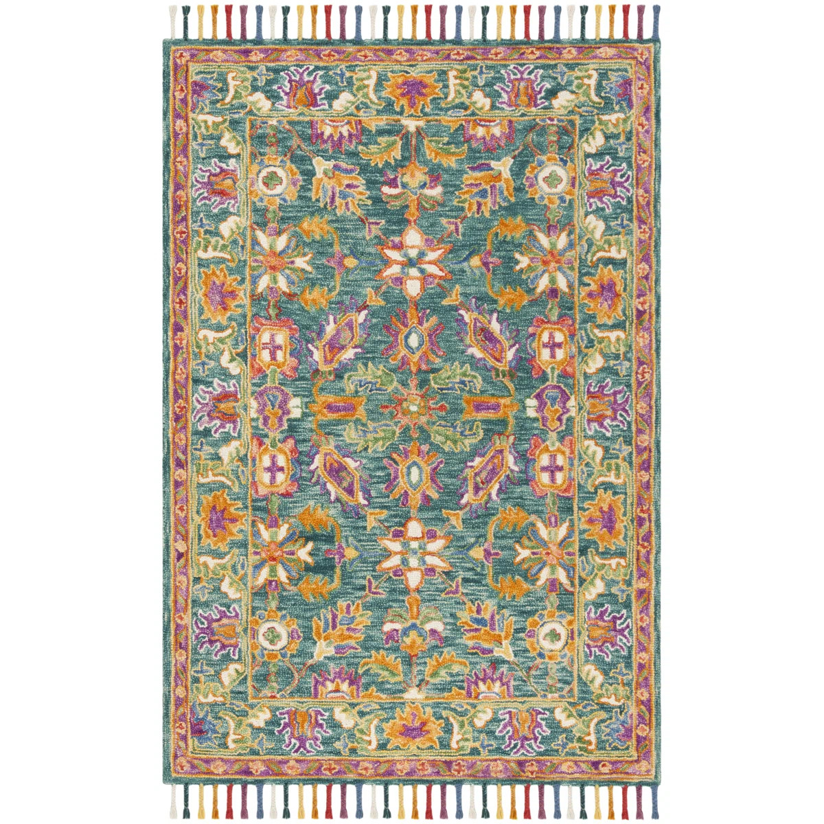 Vahakn Hand Tufted Wool Floral Rug | Wayfair North America