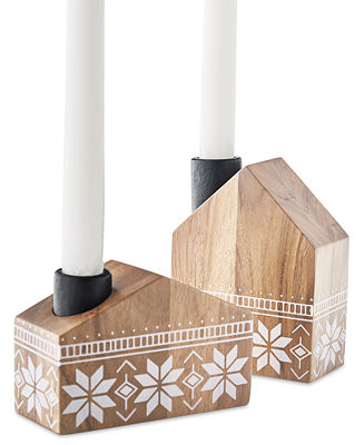 The Cellar Holiday Candle Holders, Set of 2, Created for Macy's - Macy's | Macy's