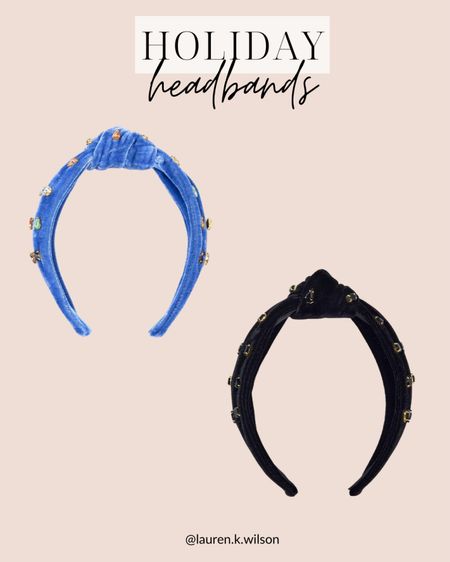 Holiday headbands, velvet, knotted, rhinestone, accessories, hair accessories 

#LTKSeasonal #LTKstyletip #LTKfindsunder50