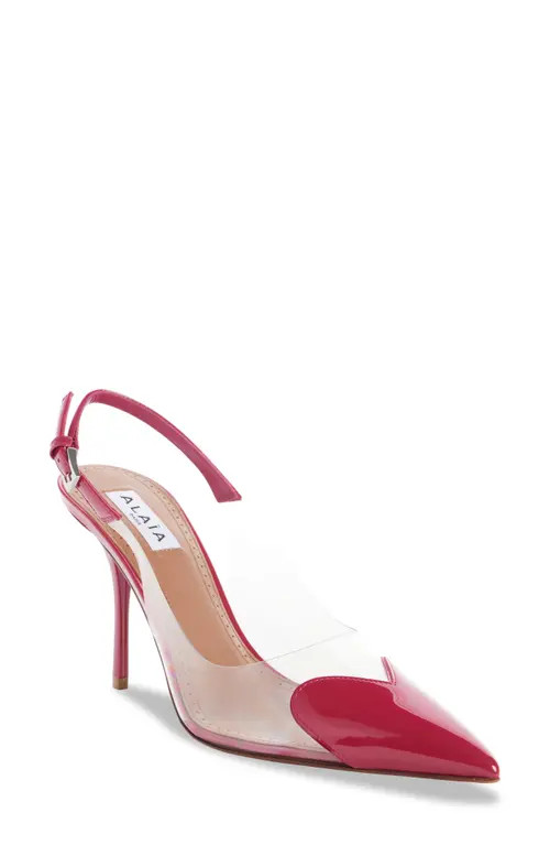 Alaïa Le Coeur Slingback Pump in Framboise at Nordstrom, Size 6.5Us | Nordstrom