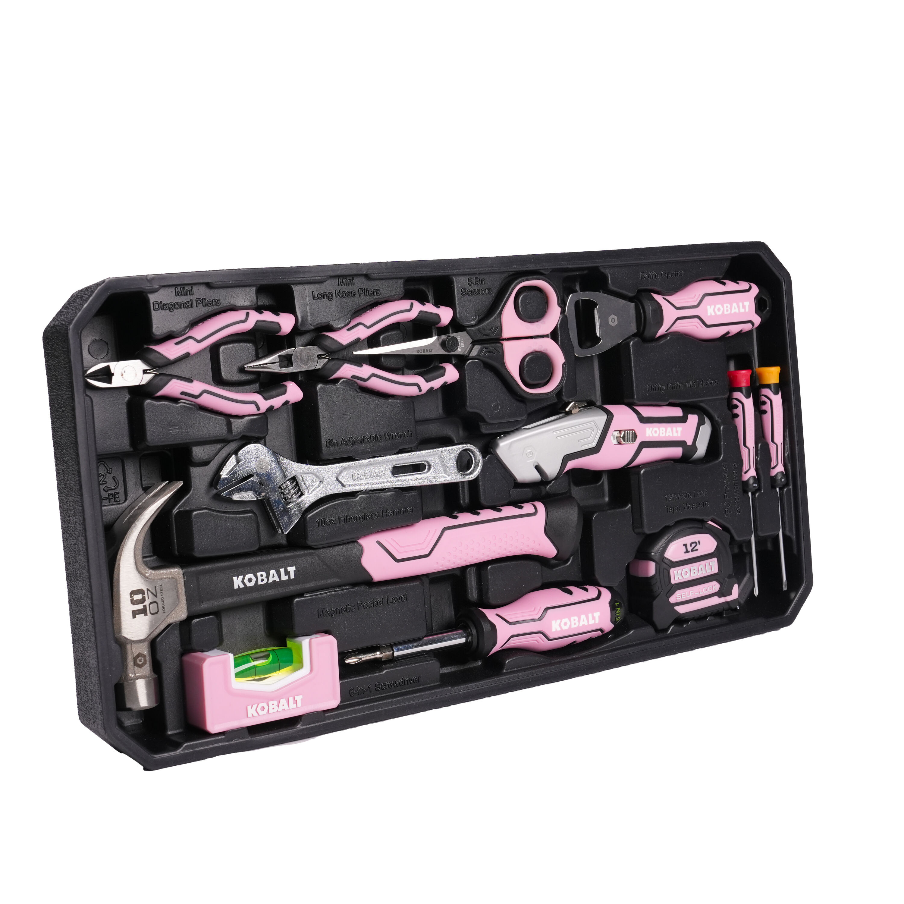 Kobalt 20 -Piece Pink Household Tool Set with Hard Case one_size | 56154 | Lowe's
