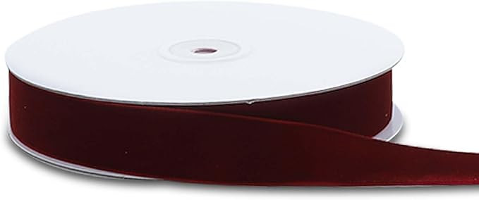 15 Yards Velvet Ribbon 1 Inch Single Face Red Velvet Ribbon Spool Prefect for Wedding, Ribbon for... | Amazon (US)