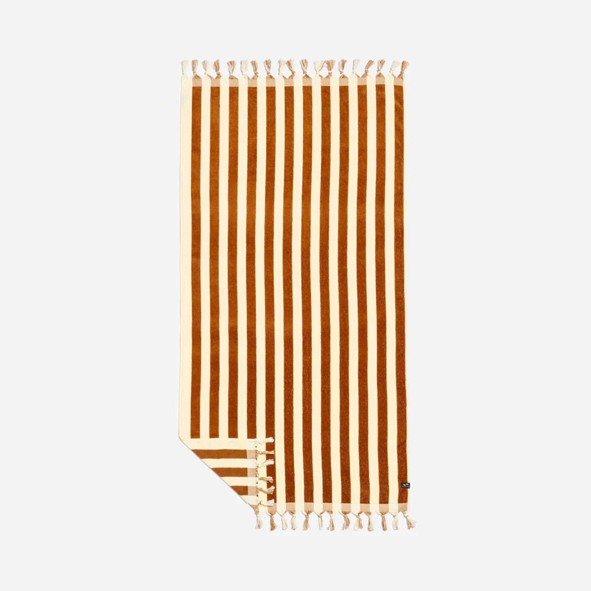 Cabana Fringe Woven Towel - Brush | Slowtide