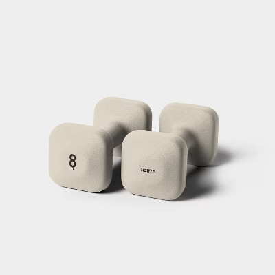 WeGym SafeGrip Dumbbells - Sandstone - 8lb | Target