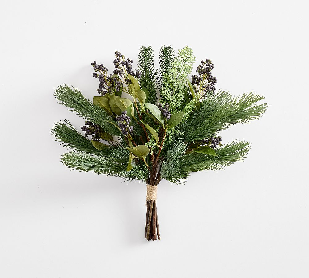 Faux Rustic Pine and Berry Bundle | Pottery Barn (US)