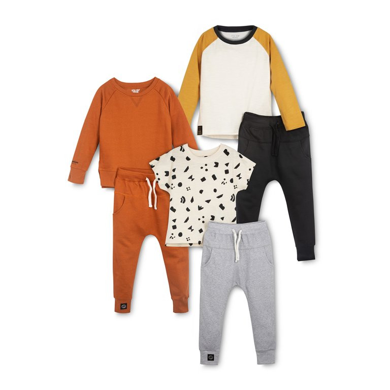Little Star Organic Toddler Unisex 6 Pc Mix & Match Gift Set, Size 12 Months - 5T - Walmart.com | Walmart (US)