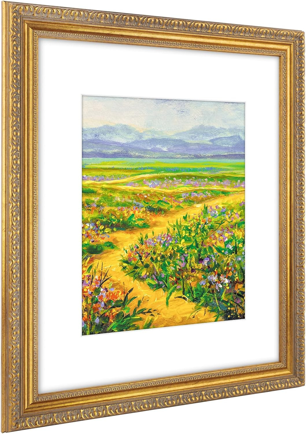 Golden State Art, 16X20 Ornate Vintage Photo Frame with White Mat for 11X14 Pictures or 16X20 Wit... | Amazon (US)