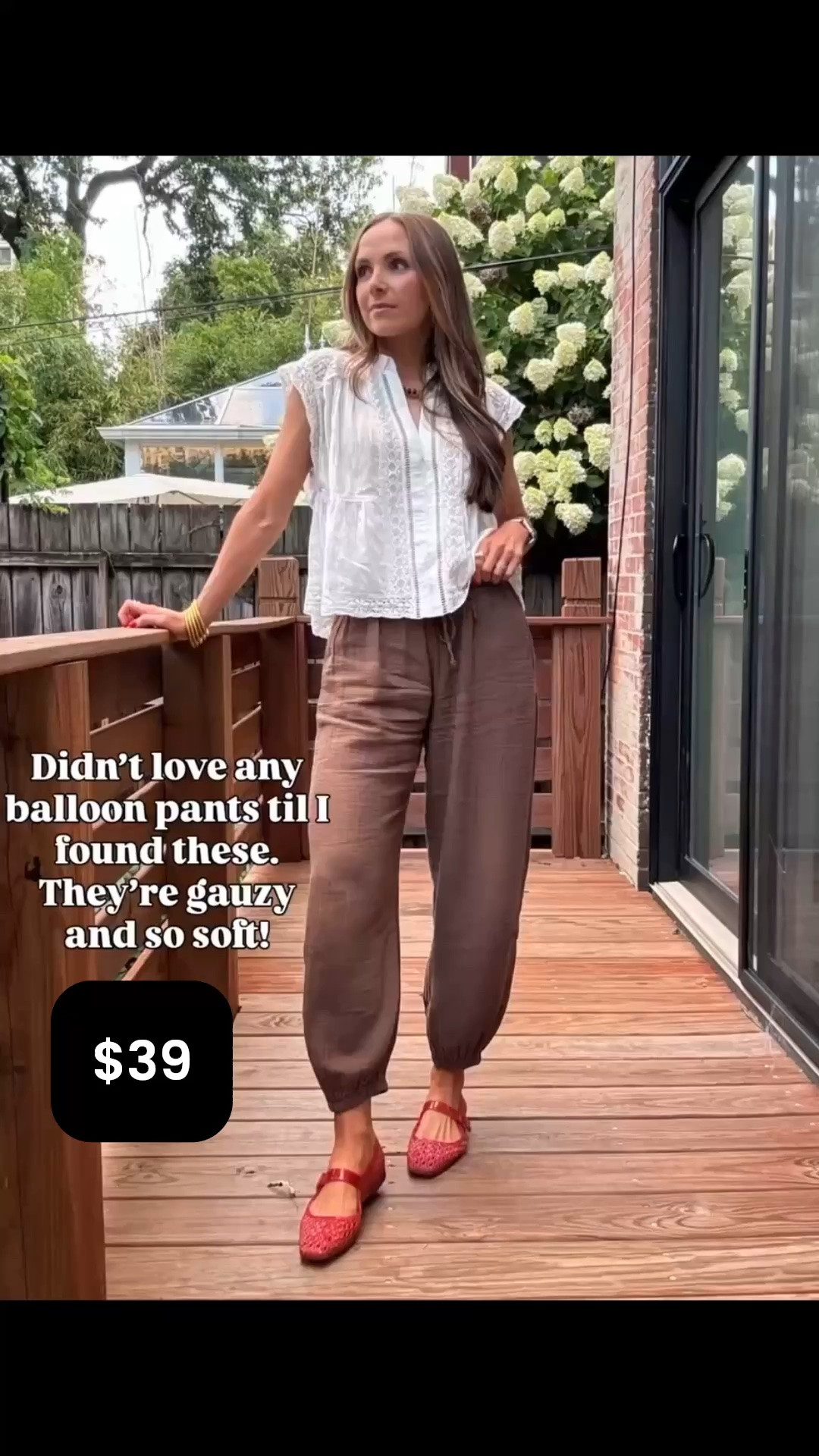 @gap cotton gauze pants are so comfortable! Now 50% off! These will be so great bringing you into fall!

#LTKSaleAlert