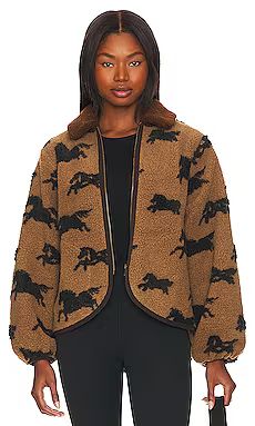 The Great The Pasture Fleece Jacket in Light Hickory from Revolve.com | Revolve Clothing (Global)
