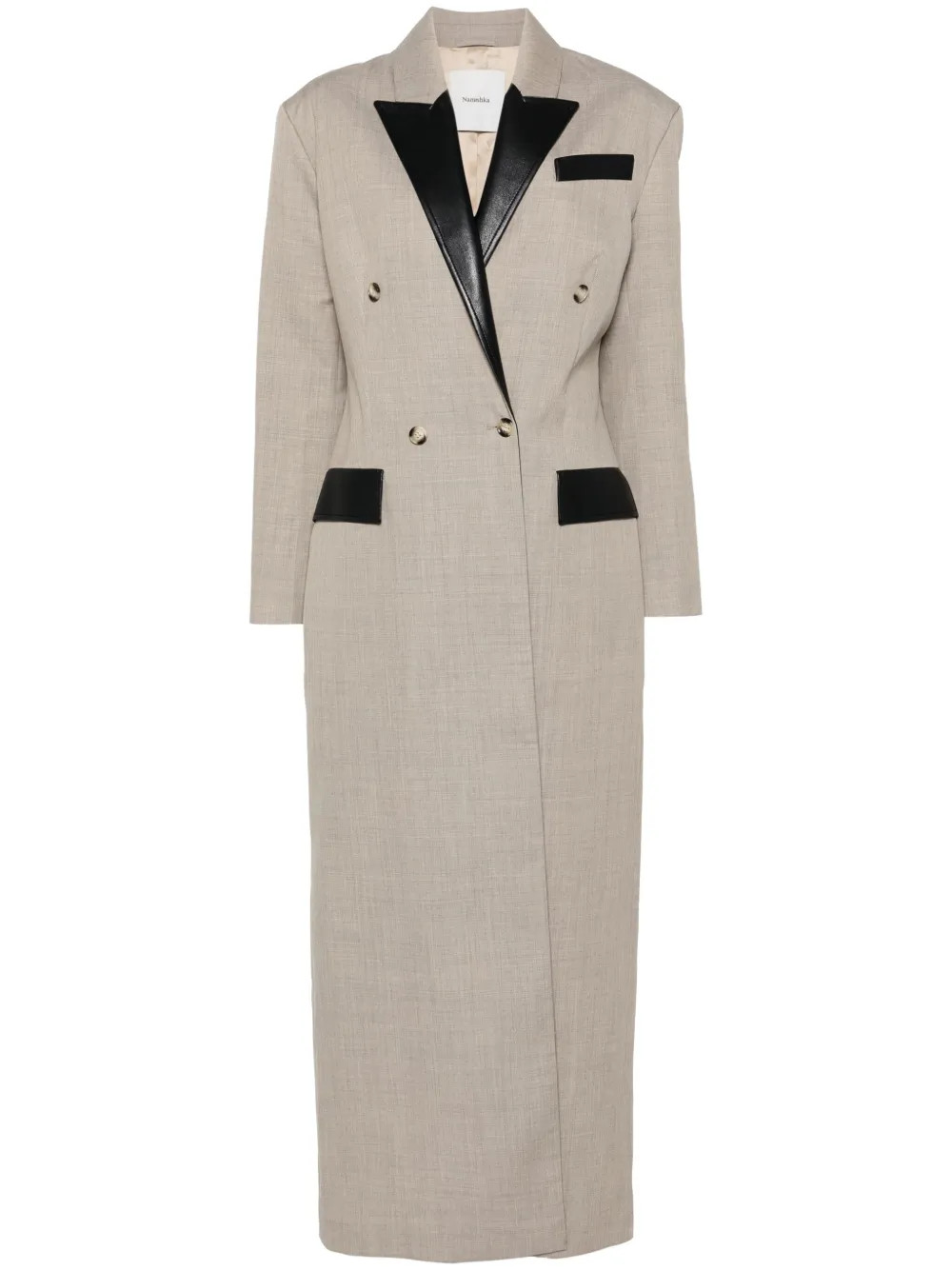 Nanushka Ferris Coat | Neutrals | FARFETCH | Farfetch Global