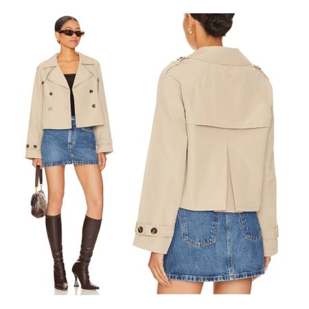 Cropped trench coat

#LTKstyletip #LTKSeasonal #LTKover40