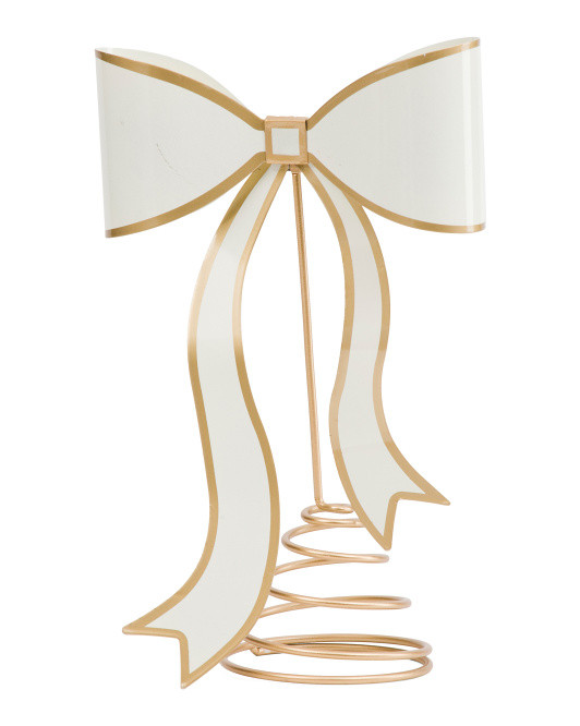Metal Bow Tree Topper | TJ Maxx