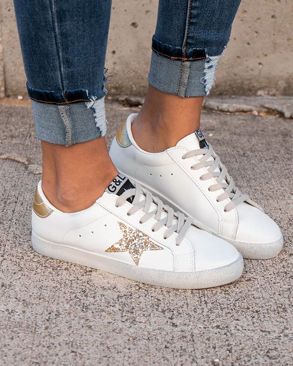 G&L Gold Star Sneakers | Grace and Lace