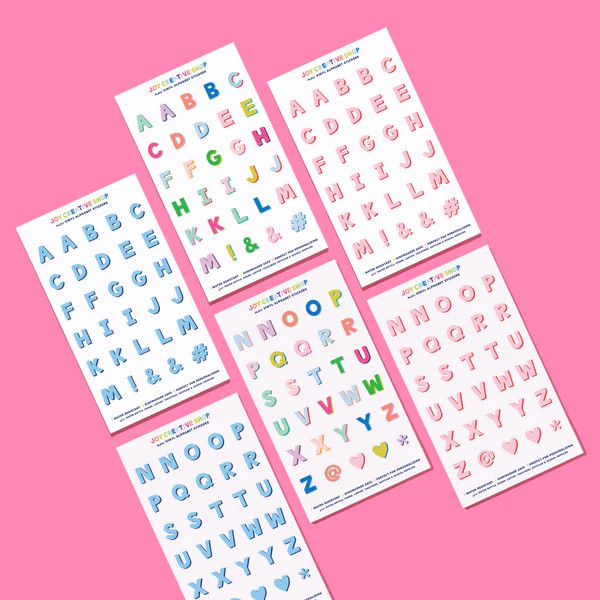 Alphabet Stickers | Joy Creative Shop