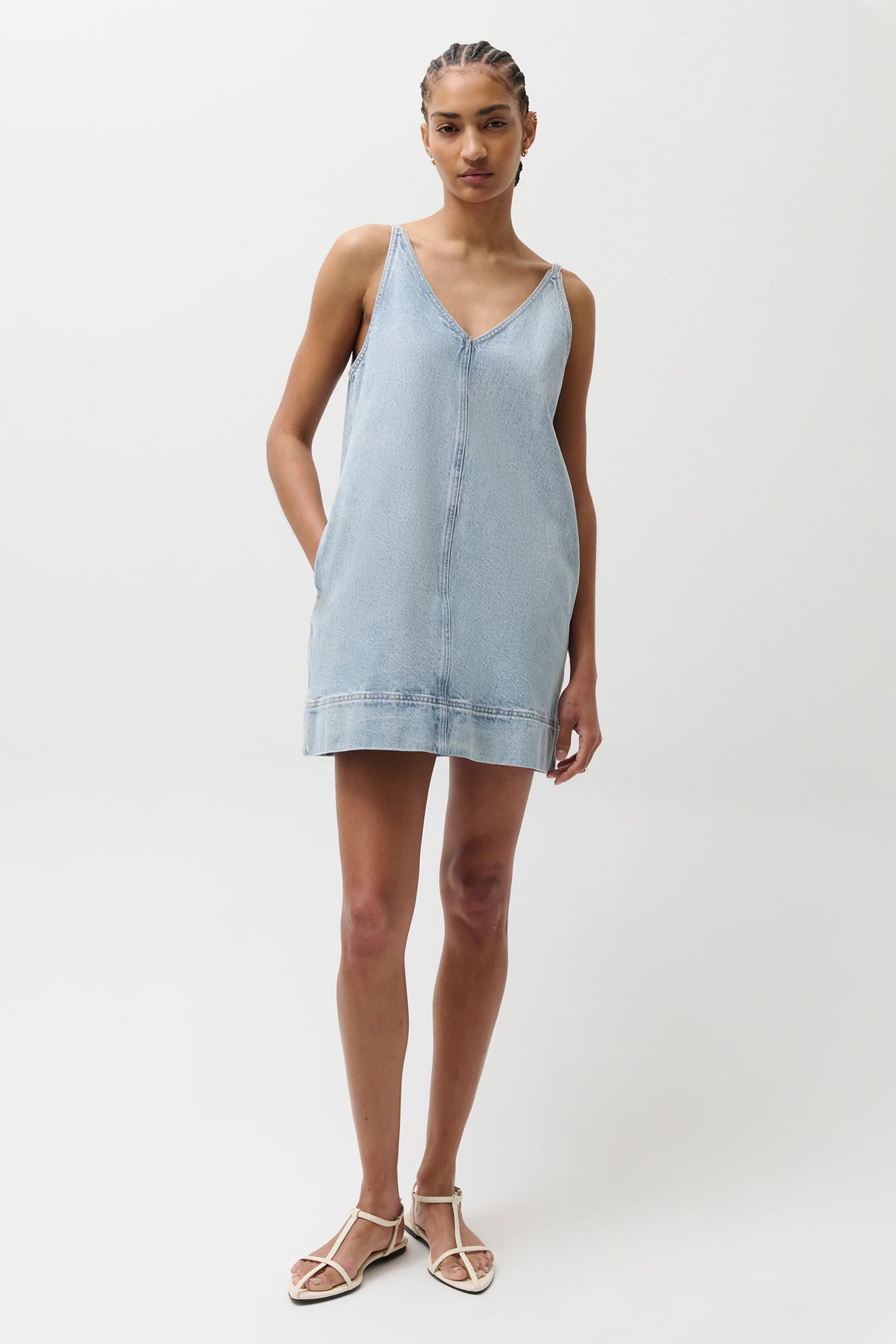 Tavi Pop Over Dress - Waves | Pistola Denim