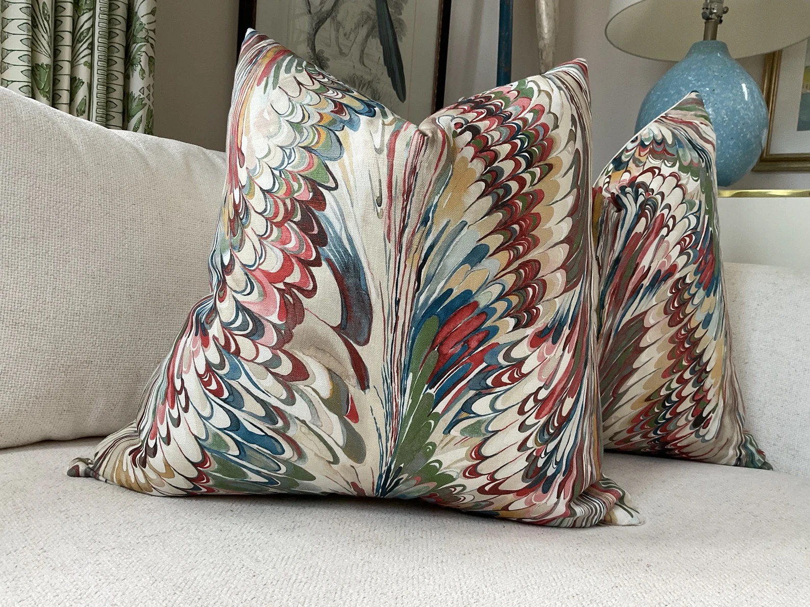 Lee Jofa " Taplow" In Spice and Leaf  Pillow Covers | Etsy (Global)