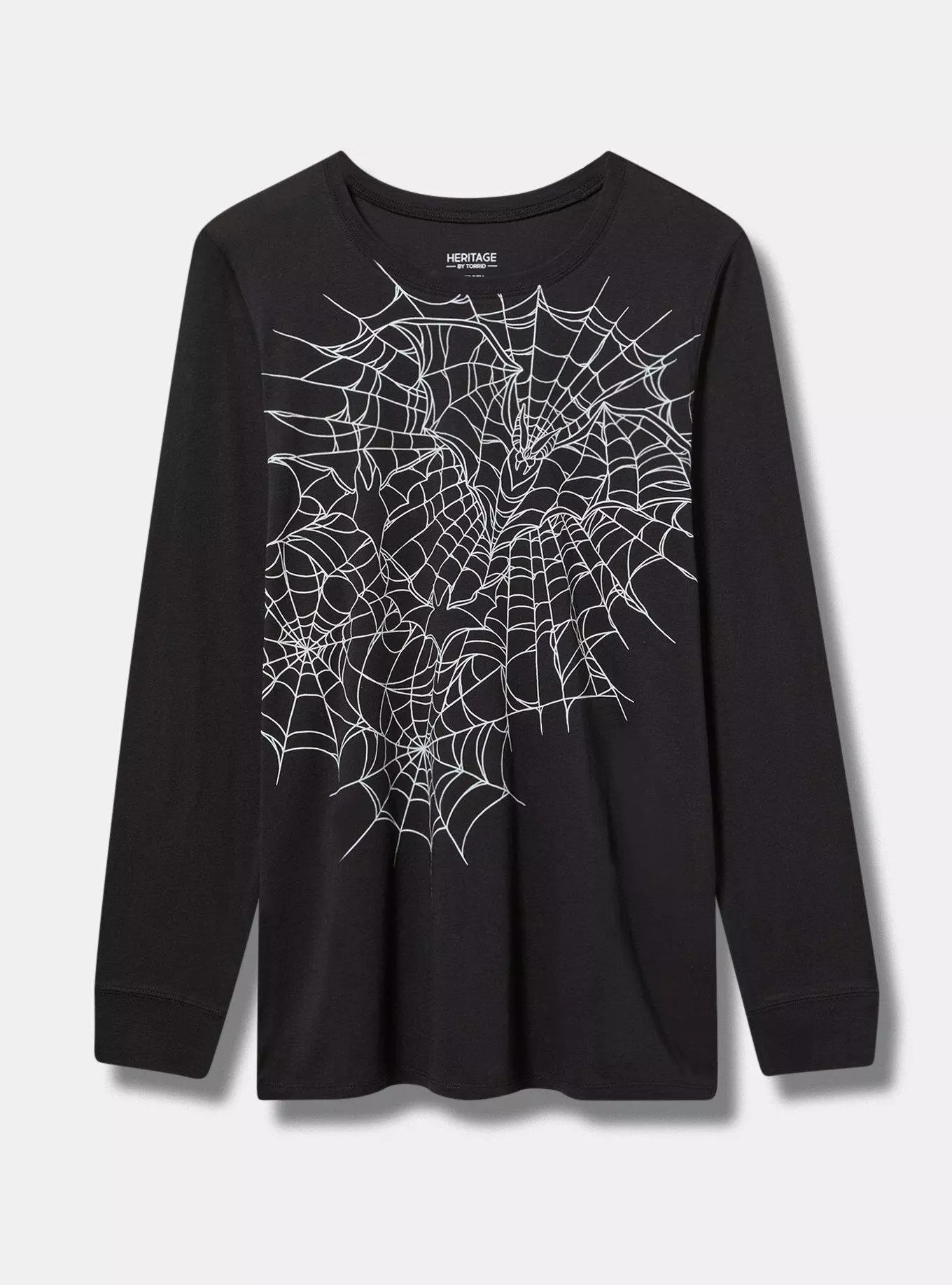 Bat Web Classic Fit Cotton Jersey Long Sleeve Tee | Torrid (US & Canada)