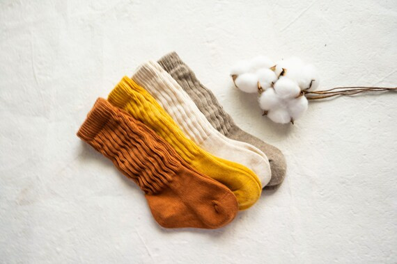 Slouch Baby Socks  GOTS Certified Organic Cotton  Seamless - Etsy | Etsy (US)