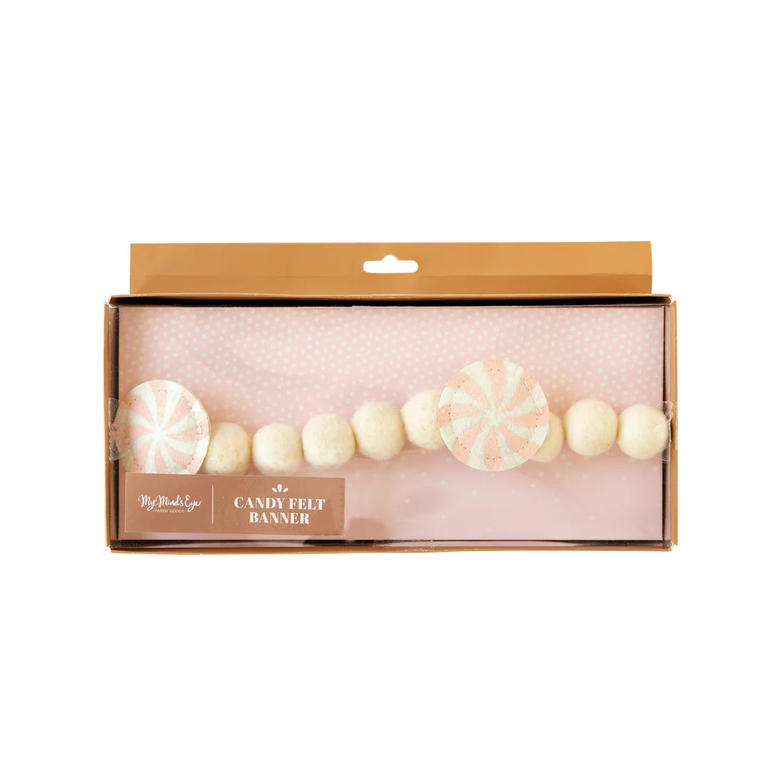 Gingerbread Candy Felt Banner | My Mind's Eye