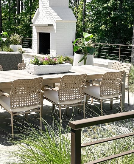Sharing our patio dining chairs that I still cannot believe are $320 for a set of four!  

#LTKhome
