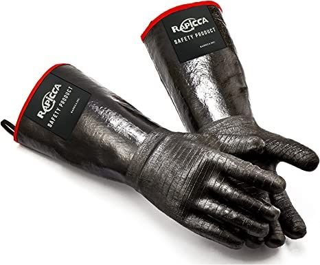 RAPICCA BBQ Grill Gloves 17 Inches,932℉, Heat Resistant-Smoker, Cooking Barbecue Gloves, Handli... | Amazon (US)