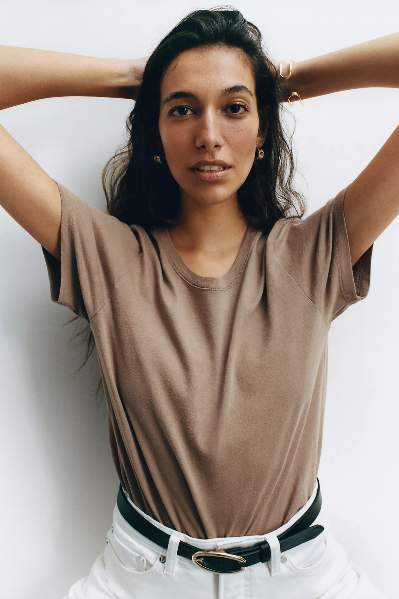 By Anthropologie Evelyn Cotton Everyday Tee | Anthropologie (US)