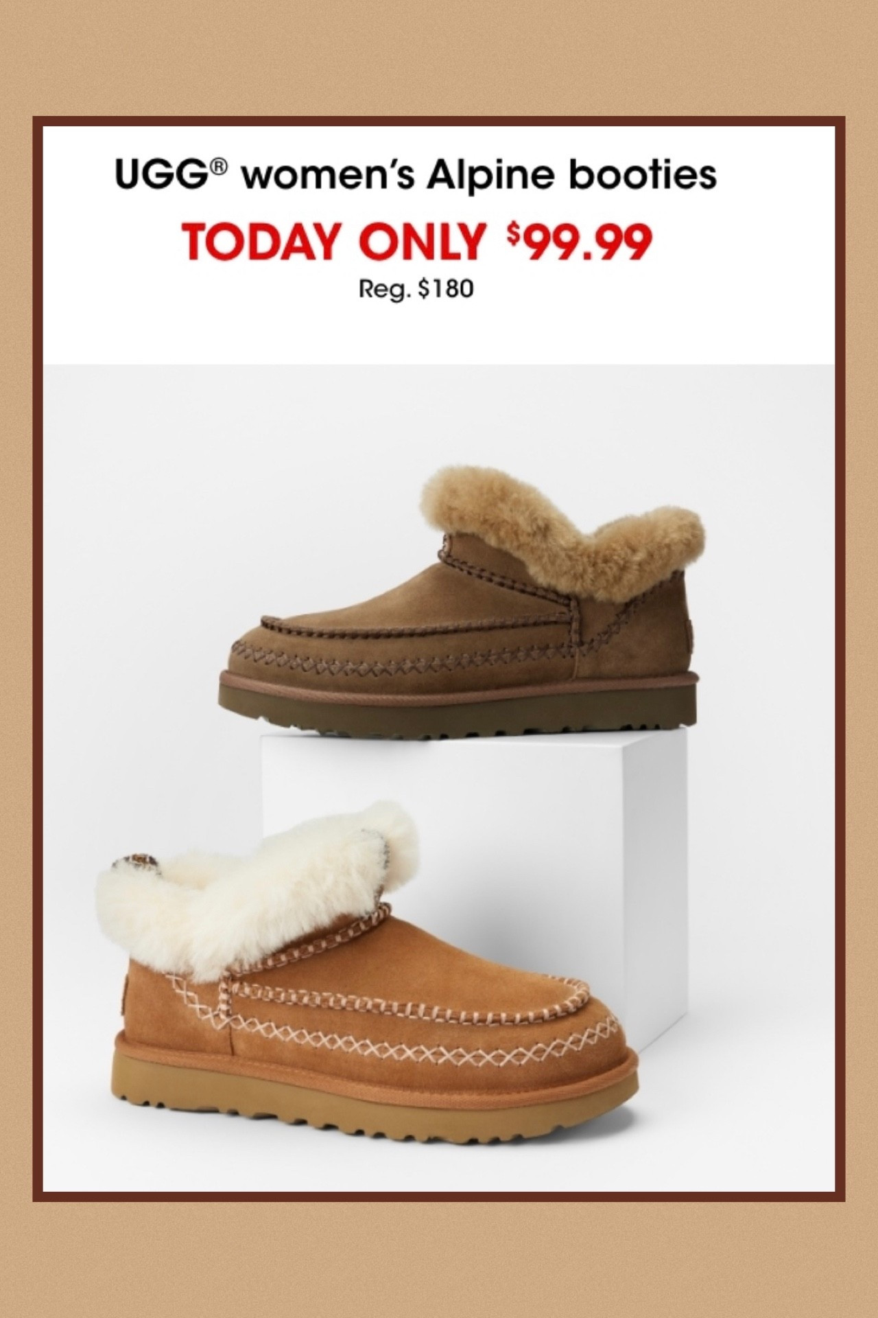Today only, Ugg booties under $100 at Bloomingdale’s 🤎


#ugg #boots #booties #winter #giftidea #forher #christmas #holiday 

#LTKSaleAlert #LTKShoeCrush #LTKFindsUnder100