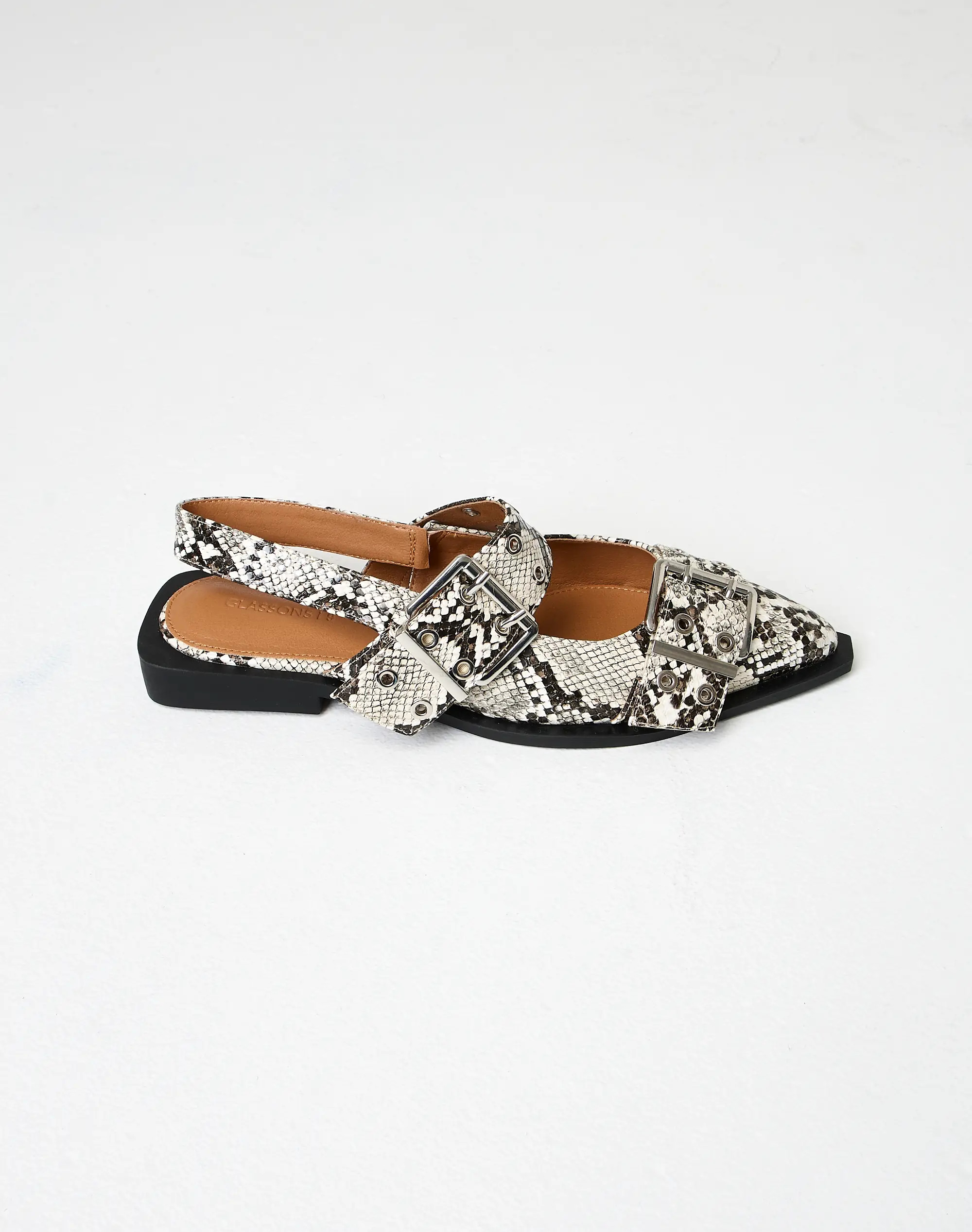 Print Buckle Pointed Toe Shoe | Glassons (Australia)