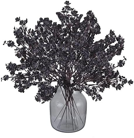 Momkids 15 Pcs Baby Breath Flowers Faux Artificial Gypsophila Fabric Cloth Bouquet Fake Black Sil... | Amazon (US)