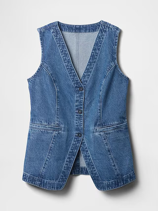 Longline Denim Vest | Gap (US)