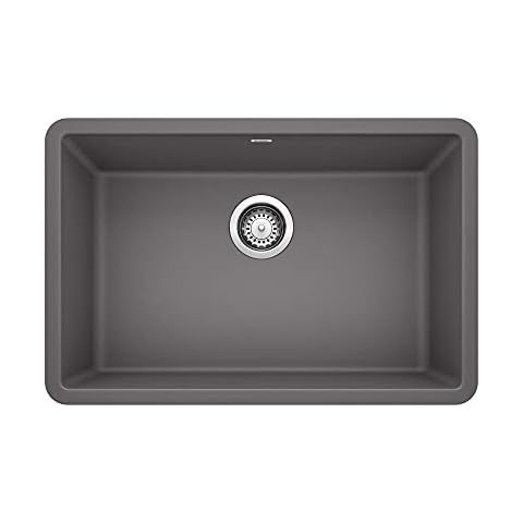 BLANCO, Cinder 441478 PRECIS SILGRANIT Super Single Undermount Kitchen Sink, 32" X 19" | Amazon (US)