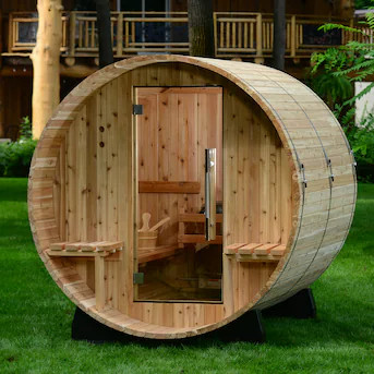 Almost Heaven Saunas 77-in H x 72-in W x 72-in D Western Cedar Pre-cut Sauna Kit | Lowe's