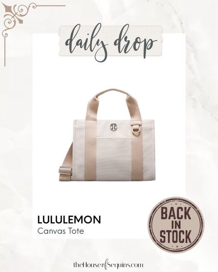 RESTOCK! Lululemon canvas tote

Follow my shop @thehouseofsequins on the @shop.LTK app to shop this post and get my exclusive app-only content!

#liketkit 
@shop.ltk
https://liketk.it/4GF33