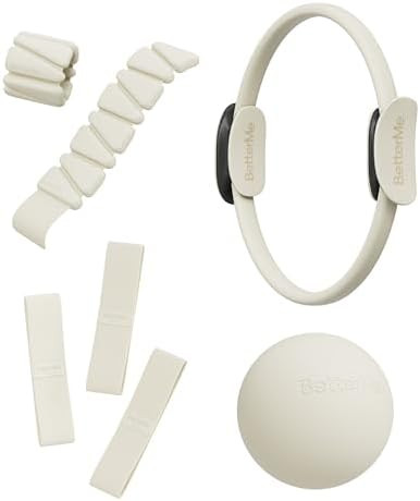 BetterMe Bubble Butt Kit – Pilates Ring, Weight Bands, Soft Ball & Loop Bands – Glute Trainin... | Amazon (US)