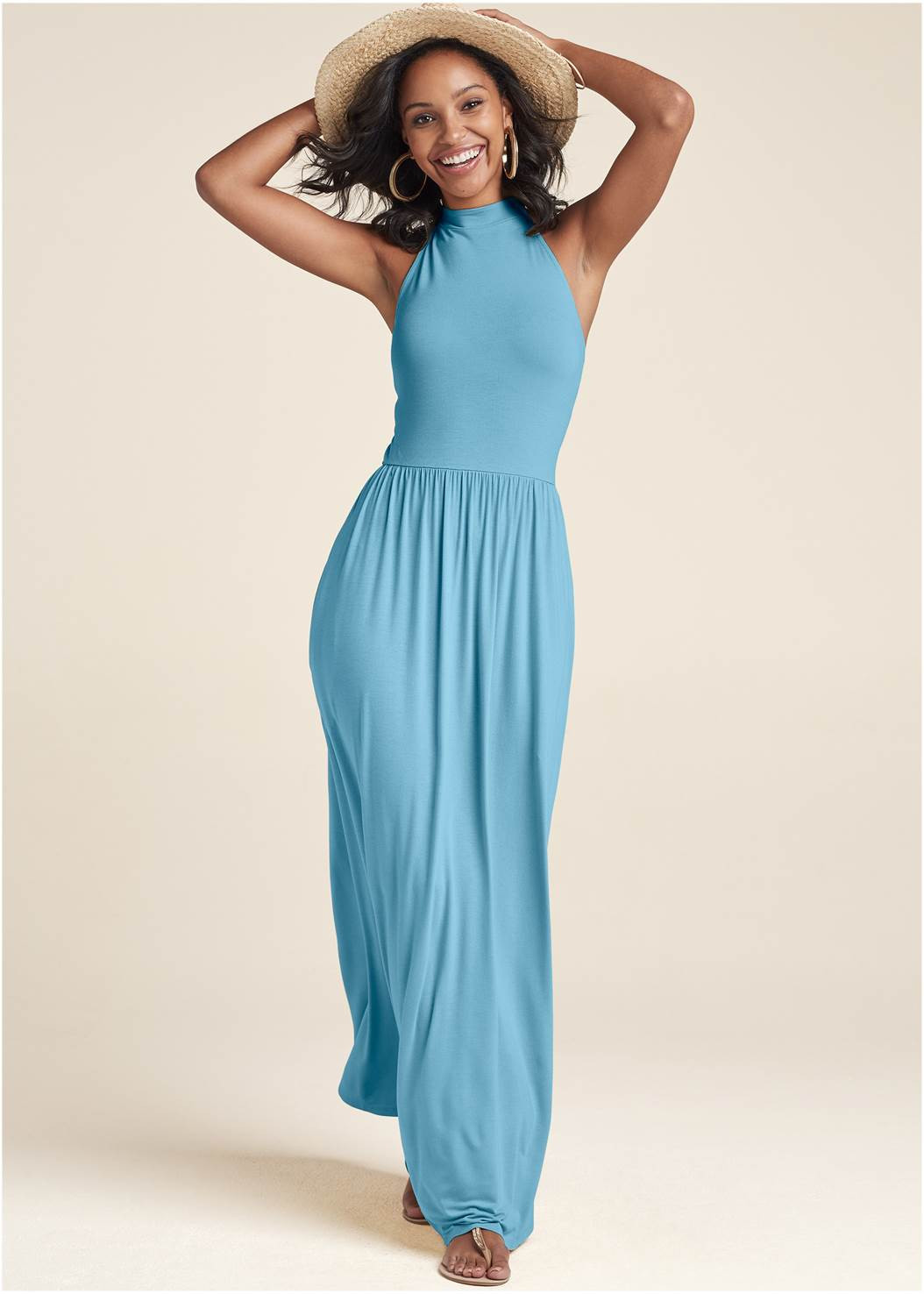 High Neck Maxi Dress | VENUS