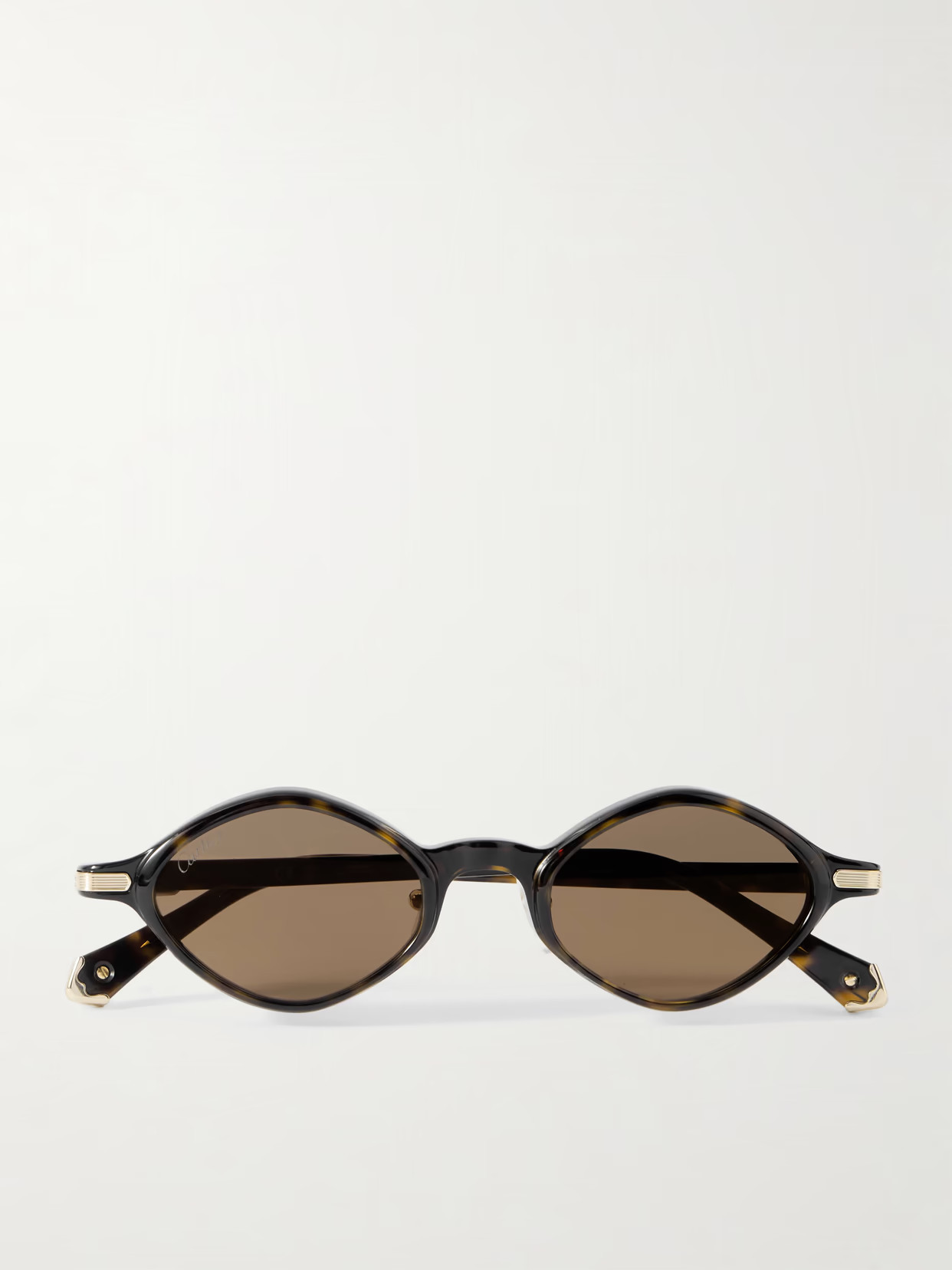 Cartier Eyewear - Oval-frame Tortoiseshell Acetate Sunglasses - One size | NET-A-PORTER (UK & EU)