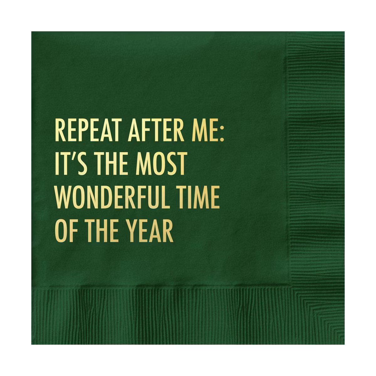 Pretty Alright Goods 20ct 'Most Wonderful Time Of The Year' Cocktail Napkins | Target