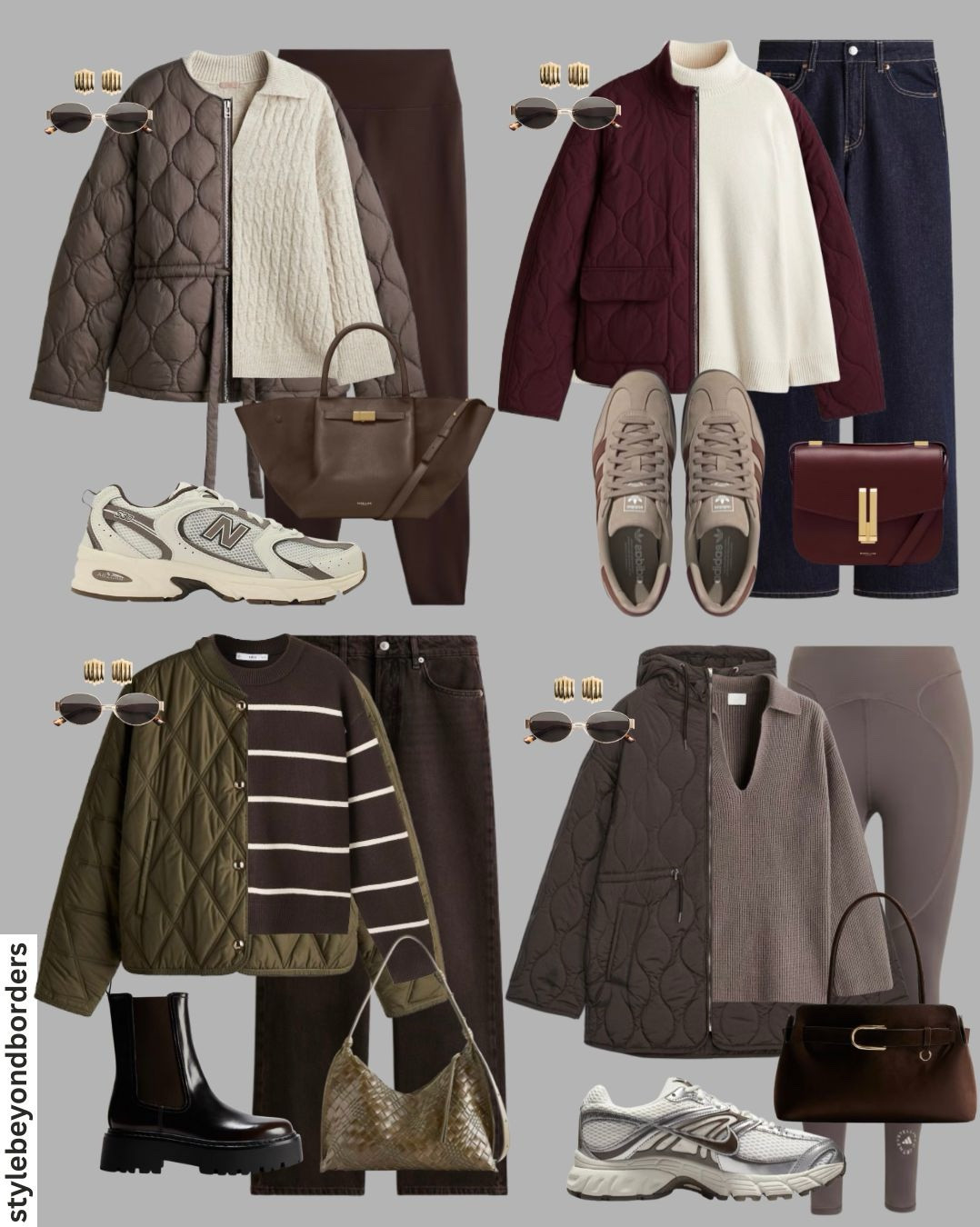 Styling quilted jackets for fall 🤎😮‍💨🍂


Tags: khaki quilted jacket, belt tie quilted jacket, white high-neck jumper, brown leggings, new balance 530, white cable knit cardigan, blue high waisted straight leg denim jeans, striped brown jumper, burgundy quilted jacket with pockets, water repellent brown hooded quilted jacket, sport leggings, v-neck mousse color jumper, nike trainers, DeMellier handbag, H&M, Mango, Zara, Adidas, Nike

#LTKautumn #LTKeurope #LTKwinter