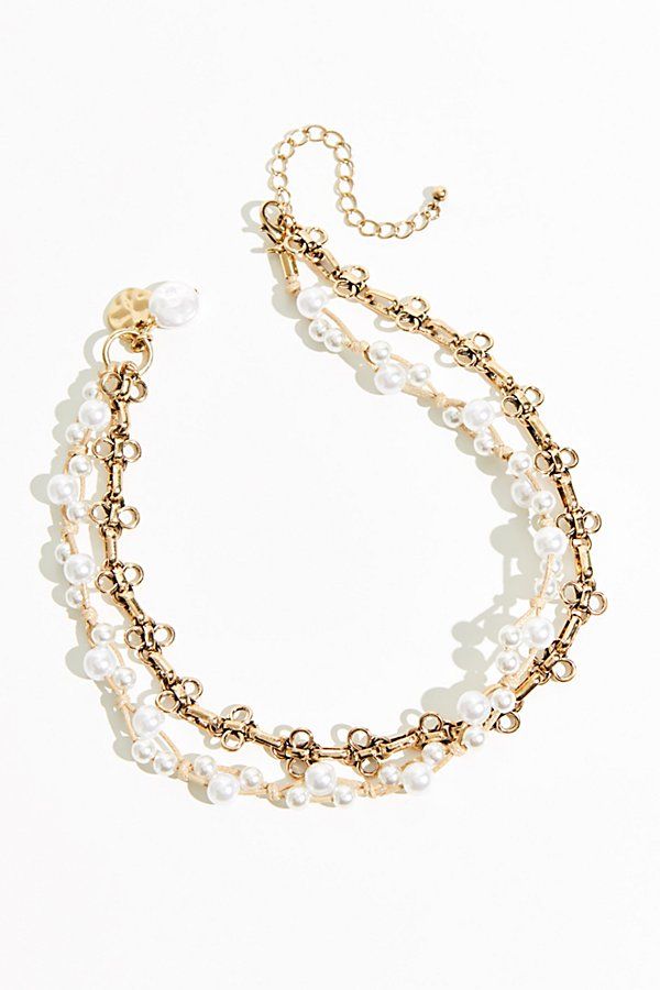 Monte Carlo Freshwater Pearl Necklace by Free People, Pearl, One Size | Free People (Global - UK&FR Excluded)