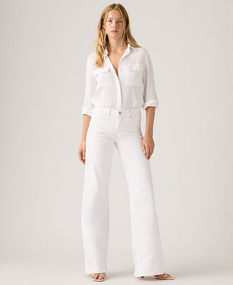 Women's 318 Shaping Stellar-Stretch Wide-Leg Jeans - Macy's | Macy's