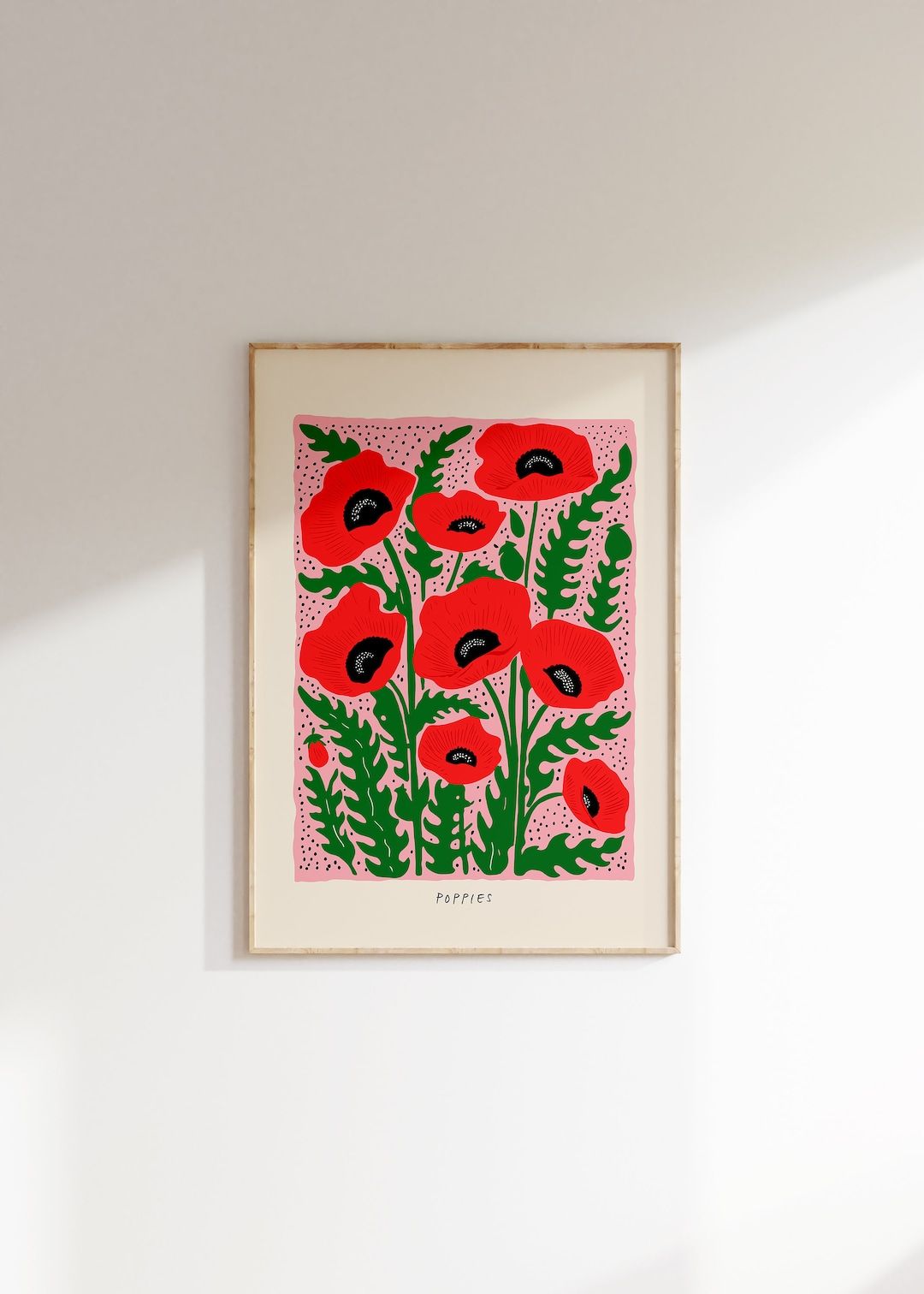 Poppy Art Print, Botanical Print Poster, Vintage Decor Minimalist, Colorful Print, Bedroom Decor ... | Etsy (US)