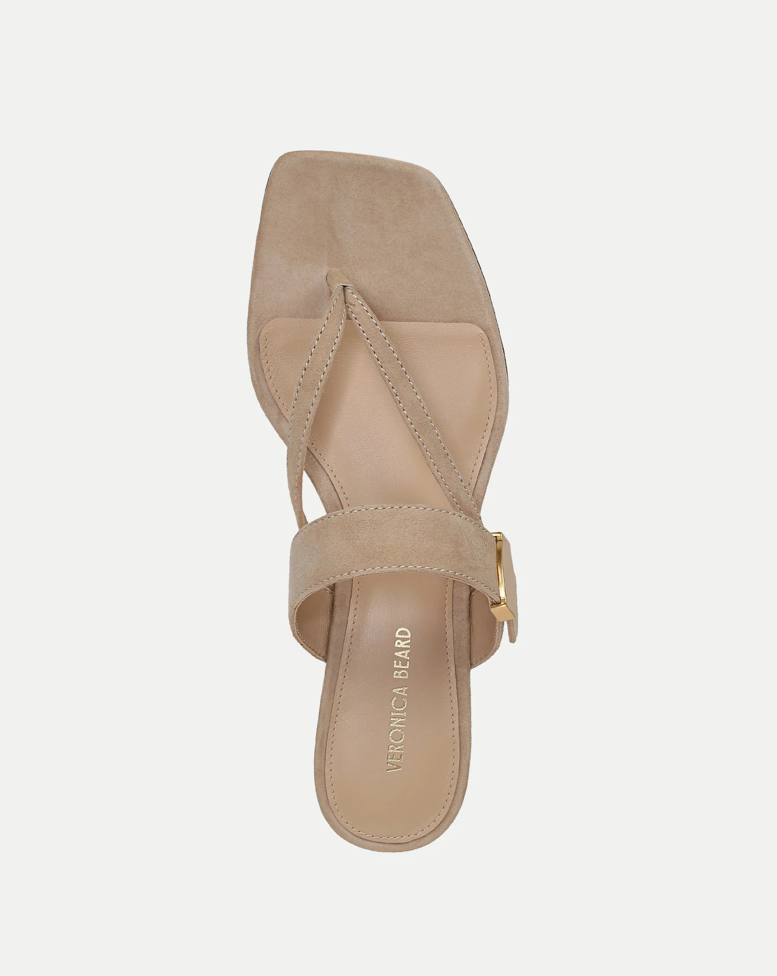 Salva Dash Kitten-Heel Sandal in Sand | Veronica Beard | Veronica Beard