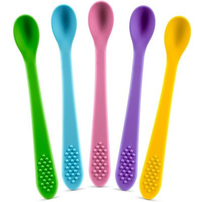 Baby Spoons - Infant Spoons First Stage - Silicone Baby Spoon For Self Feeding - First Stage Baby Feeding Spoon Set Gum Friendly - BPA Free | Target