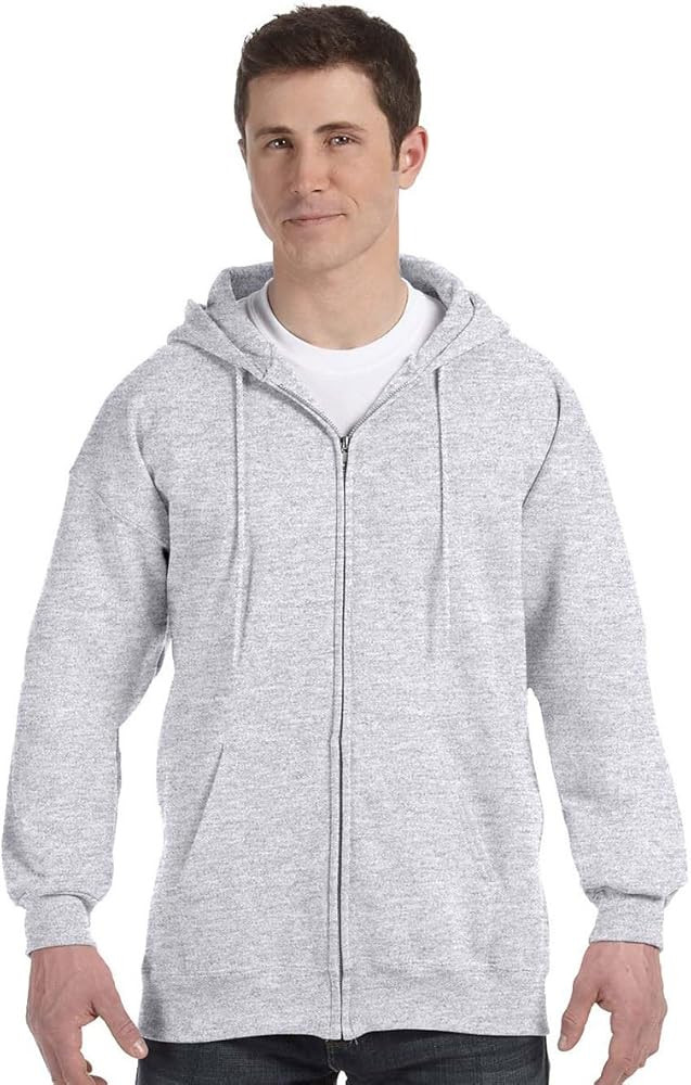 Hanes F280 Hanes Ultimate Cotton Fleece Full-Zip Adult Hoodie | Amazon (US)