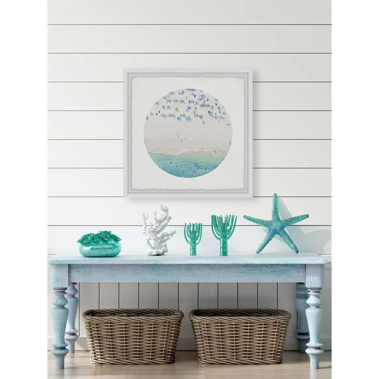 Marmont Hill Blues by the Beach Framed Wall Art, 12" x 12" | Walmart (US)