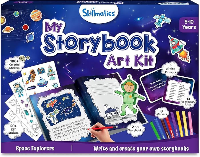 Skillmatics Storybook Art Kit - Space Explorers Art Kit for Kids, Write & Create Storybooks, Crea... | Amazon (US)