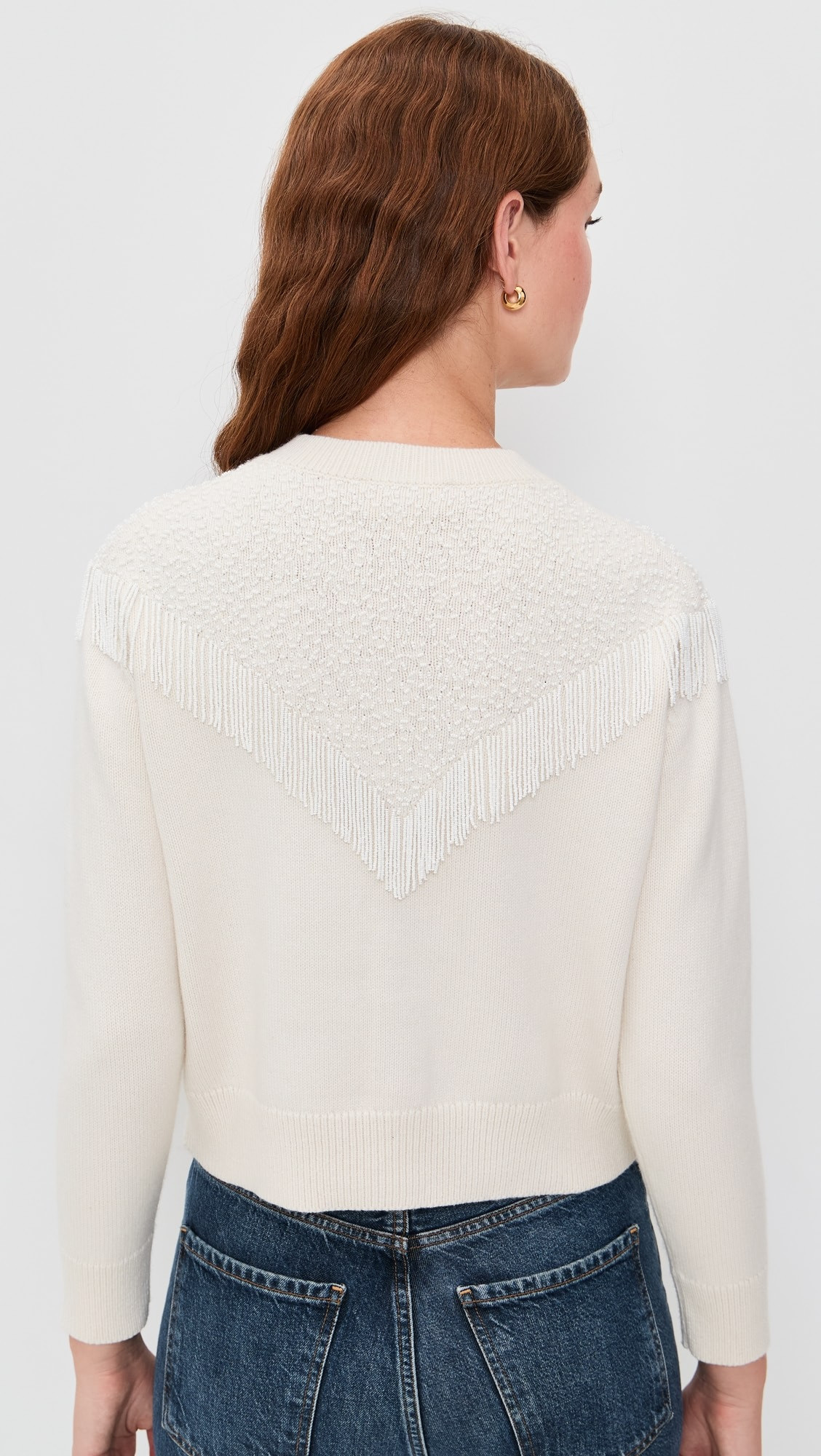 The Beaded Fringe Cardigan | Shopbop