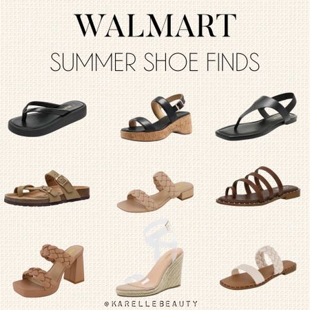 Walmart Summer shoe finds @walmartfashion #walmartpartner #walmartfashion 

#LTKFindsUnder100 #LTKShoeCrush #LTKSeasonal